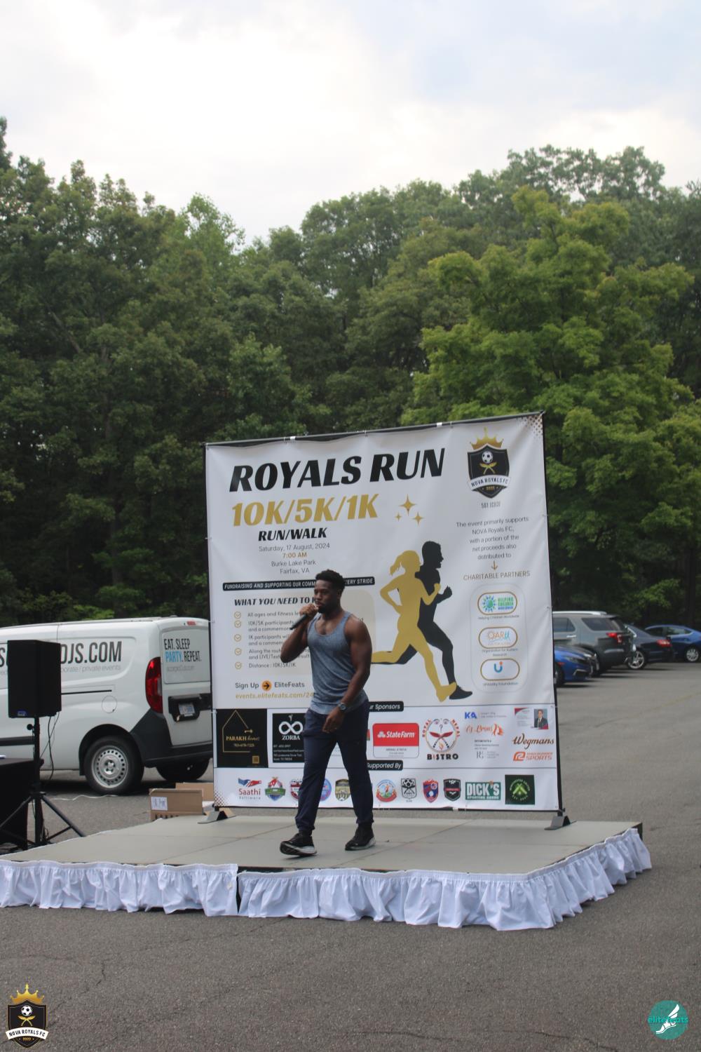 Royals Run community stage at the 2024 event